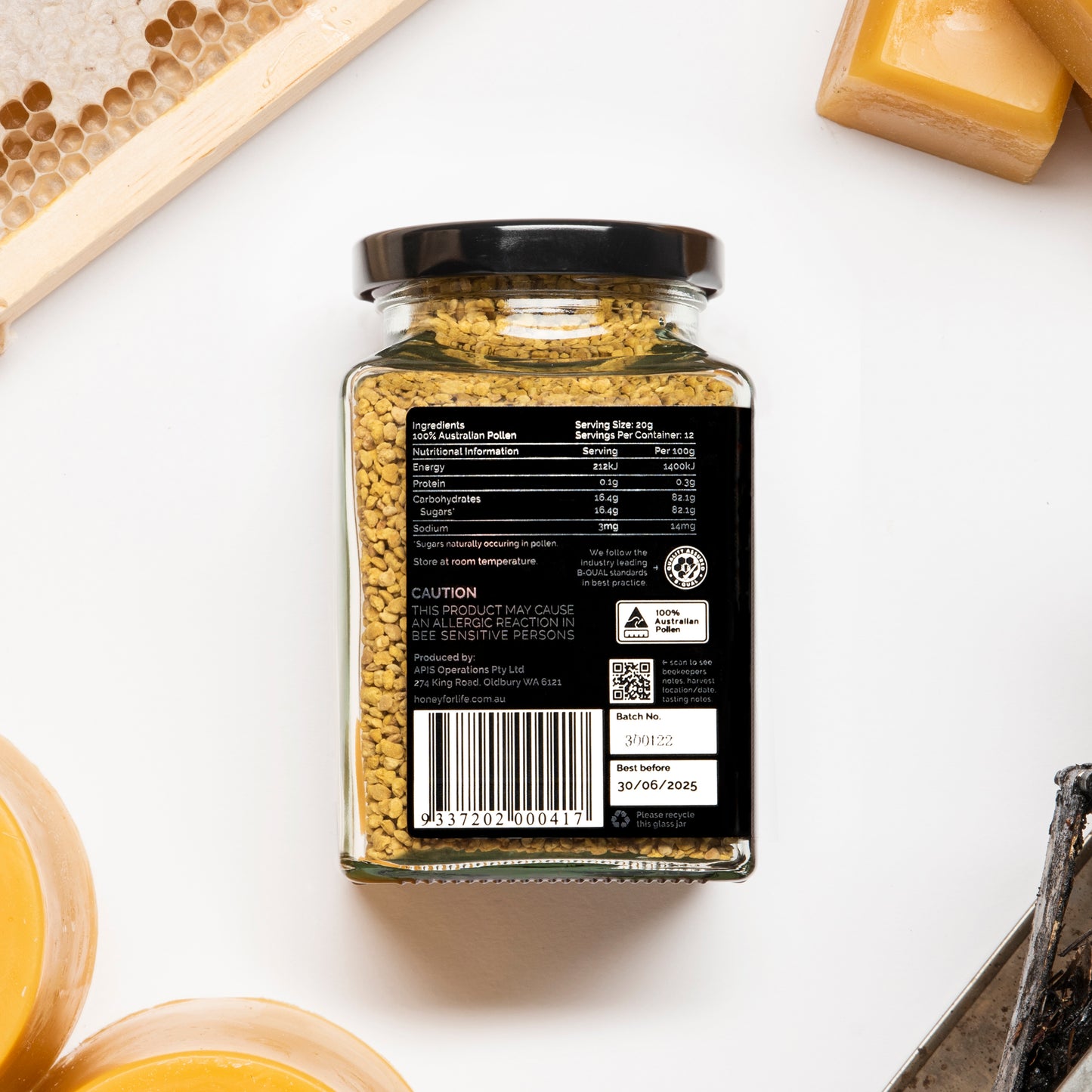 Often considered medicinal, Honey Bee Pollen is a superfood