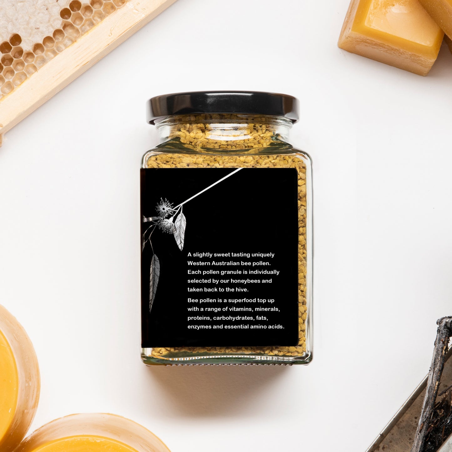 This slightly sweet tasting bee pollen is perfect for adding to smoothies