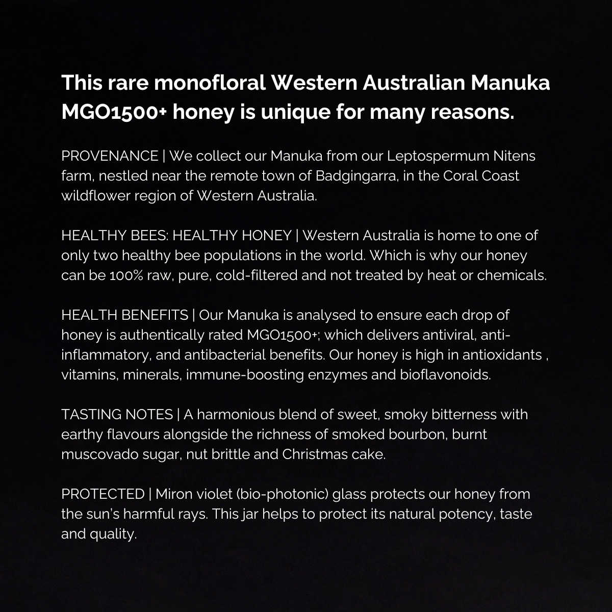 ADVANCED MANUKA HONEY MGO1500+