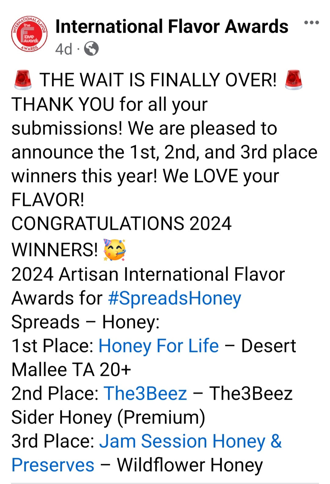 DESERT MALLEE HONEY TA20+
