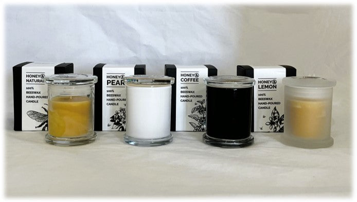 HONEY& Hand-crafted WA Beeswax Premium Candles