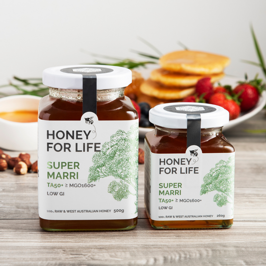 Buy Online Australian Super Active Marri Honey TA50+ from Honey For Life.