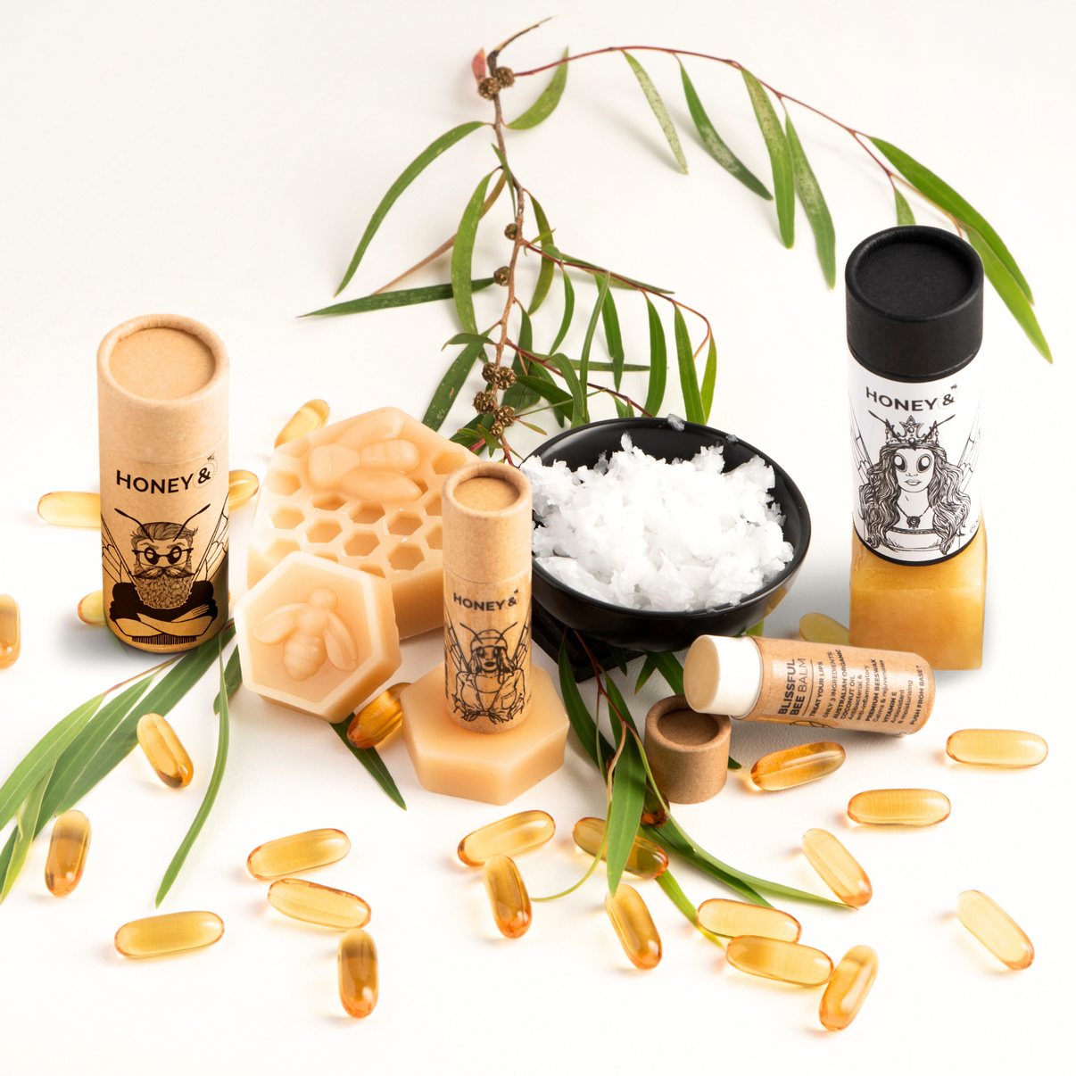 BEEautiful Balms Pure Beeswax, Coconut Oil & Vitamin E
